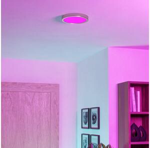 Eglo 901381 -LED RGBW dimmerabile lampada da soffitto per bagno FUEVA-Z LED/11,2W/230V 21,1cm IP44 finitura cromata