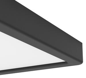 Eglo 901374-LED RGBW Plafoniera dimmerabile fumé FUEVA-Z LED/10,5W/230V 22x22cm IP44 nero