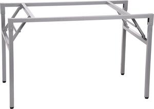 Struttura tavolo pieghevole, scrivania NY-A024, per ufficio, hotel, ristorante, dimensioni 116x66x72,5 cm, grigio