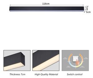 Brilagi - Plafoniera a LED per bagno SLEEKLINE LED/40W/230V nera IP44
