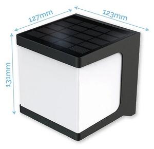Viking - Lampada da parete solare LED con sensore LED/1,5W/3,7V IP54 4000K