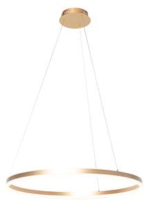 Lampada a sospensione di design oro 60 cm con LED 3 gradini dimmerabile - ANELLO