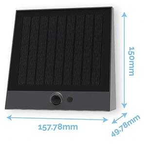 Viking - Lampada da parete solare LED dimmerabile con sensore LED/2W/3,7V IP54 4000K