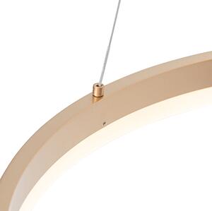 Lampada a sospensione di design oro 60 cm con LED 3 gradini dimmerabile - ANELLO