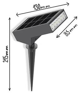 Viking - Lampada solare a LED 1,4W/3,7V IP65 3000K