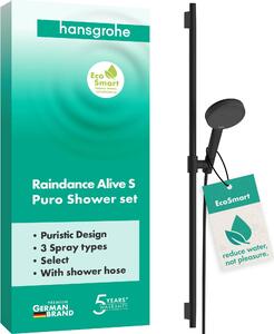 Set doccia hansgrohe Raindance Alive Select S 125 3jet EcoSmart Uni.PuroS 900 mm MSW, 1 pz
