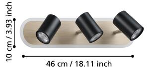 Eglo 901633 - Faretto LED RIMBOCCHI LED/20W/230V marrone/nero