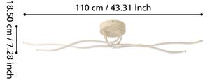 Eglo 901105 - Plafoniera da soffitto LED RONCADE LED/37W/230V marrone