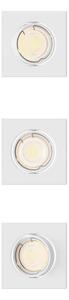 Philips - Set da 3 faretti da incasso PERIDOT 1xGU10/7W/230V bianco