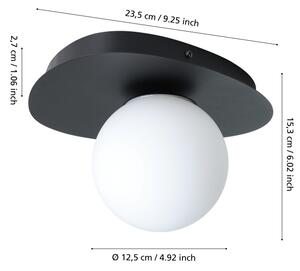 Eglo 902091 - Lampada da parete LED per bagno CASTROVIDO 1xG9/4,2W/230V IP44 nera