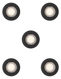 Philips - Set da 5 faretti da incasso PERIDOT 1xGU10/7W/230V nero