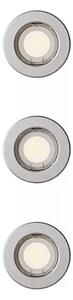 Philips - Set da 3 faretti da incasso PERIDOT 1xGU10/7W/230V argento