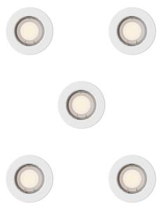 Philips - Set da 5 faretti da incasso PERIDOT 1x GU10/7W/230V bianco
