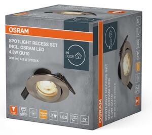 Osram - Faretto LED da incasso SPOT 1xGU10/4,3W/230V 2700K CRI 90 cromo opaco