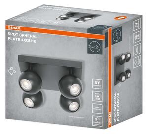 Osram - Faretto SPOT SPHERAL 4xGU10/6W/230V nero