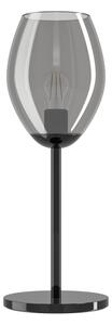 Eglo 39568 - Lampada da tavolo ESTANYS 1xE27/60W/230V nera/fumé