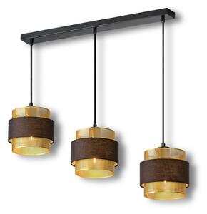 Osram - Lampadario a sospensione con cavo DECOR HORNET 3xE27/10W/230V nero/oro