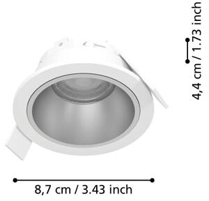 Eglo 902297 - Plafoniera LED dimmerabile per bagno YEBRA LED/4,8W/230V IP44 bianco/oro