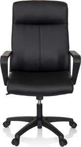 Hjh OFFICE Sedia professionale direzionale LISSO Sedia da ufficio ergonomica con braccioli Sedia girevole in per ufficio, casa