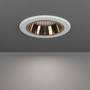 Eglo 902299-LED RGBW Plafoniera dimmerabile per controsoffitto con vetro fumé YEBRA-Z LED/4,8W/230V IP44 bianco/oro