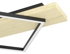 Eglo 901931 - Plafoniera LED BOYA 2xLED/13W/230V + LED/16W nero/beige