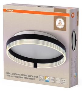 Osram - Plafoniera LED DECOR CIRCLE, 25W/230V, diametro 40 cm, nero/bianco