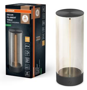 Osram - Lampada da tavolo per esterni ENDURA STYLE LED con dimmer a sfioramento, 1,5W/5V, 2500 mAh, IP54, antracite
