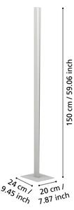 Eglo 901835-LED RGBW Lampada da terra dimmerabile BOLOGNANO-Z LED/10,5W/230V+LED/15,2W grigia