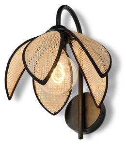 Osram - Lampada da parete DECOR RATTAN 1xE27/15W/230V beige/nera