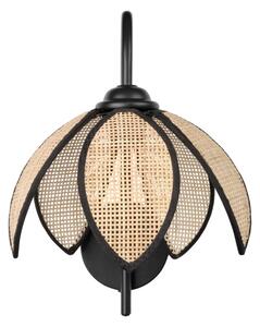 Osram - Lampada da parete DECOR RATTAN 1xE27/15W/230V beige/nera