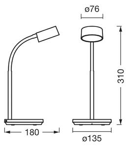 Osram - Lampada da tavolo dimmerabile a LED OFFICE LINE LED/4,8W/230V bianca