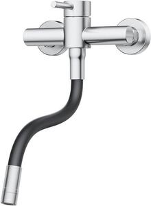 Montaggio a parete miscelatore da cucina - acciaio inox - 360 gradi girevole - pulizia efficiente