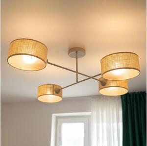 Brilagi - Plafoniera VIRGO 4xE14/40W/230V beige/oro