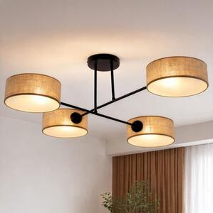Brilagi - Plafoniera VIRGO 4xE14/40W/230V beige/nera