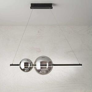 Ondaluce - Sospensione dimmerabile a cavo FUFI LED/40W/230V nero/fumé