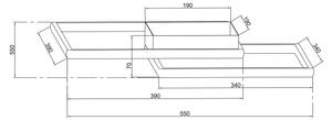 Ondaluce - Lampada da soffitto LED dimmerabile DOWEL LED/46W/230V 55x55 cm dorata