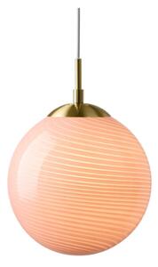 Halo Design 748488 - Lampadario a cavo CANDY 1xE27/25W/230V diametro 25 cm rosa/ottone