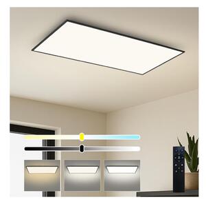 Brilagi - plafoniera LED dimmerabile SLIMFRAME LED/80W/230V 120x60 cm nera + telecomando