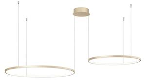 Ondaluce - Lampadario LED dimmerabile a cavo SOEL LED/28W/230V + LED/38W dorato