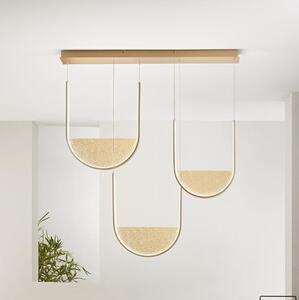 Ondaluce - Lampada a sospensione dimmerabile su cavo LOTUS LED/70W/230V dorata