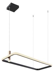 Lampada a sospensione Globo in metallo nero opaco, 1Xled