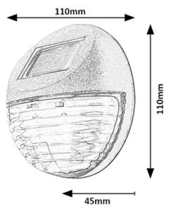 Rabalux 77203 - Applique solare da parete LERMOS a LED/0,06W/1,2V 300 mAh IP44