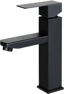Miscelatore monocomando nero per lavabo, ideale per il bagno