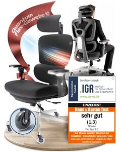 Sedia da ufficio CLOUVOU ProSeat Sedia da scrivania ergonomica Regolabile in altezza, braccioli 4D, poggiatesta 3D, schienale ortopedico [N. 1 in termini di comfort]