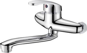 Rubinetto da cucina 20cm a 360° rotante - cromato - acqua calda e fredda - ideale per bagno e cucina