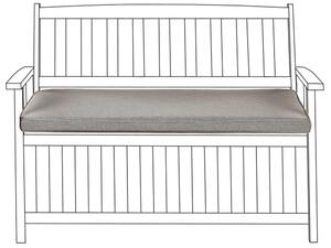 Cuscino per panchina da giardino grigio chiaro 108 x 45 cm resistenti ai raggi UV giardino balcone terrazza esterno Beliani