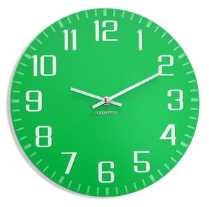 Grande orologio da parete verde