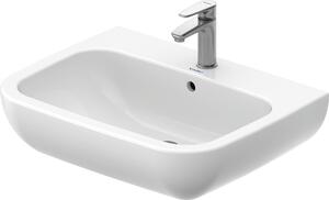 Duravit D-Code lavabo, avec trou pour robinet, avec trop-plein, 650x500x180mm, blanc brillant, 2310650000, 2310650000