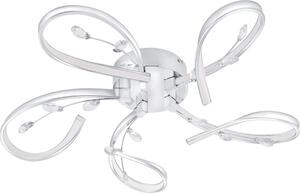 Lampada da soffitto LED Vallemare a 5 luci cromo, bianco, trasparente Eglo 97487