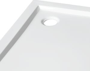 Piatto doccia standard SENSEA pmma semicircolare Essential 80 x 80 cm bianco